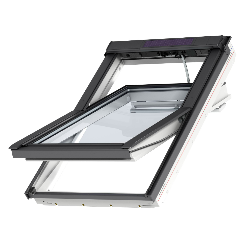 VELUX GGU elektromos, napelemes műanyag bevonatos tetőtéri ablak