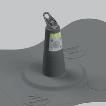 DiaSafe® Single Szoliter biztonsági kikötési pont SEAT fejjel