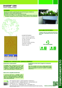Diadem® 1200 intenzív zöldtető rendszer - általános termékismertető