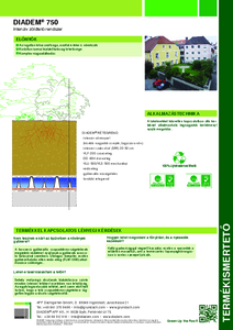 Diadem® 750 intenzív zöldtető rendszer - általános termékismertető