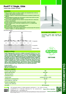 RoofX®-C Single, Glide leesés elleni kikötési rendszer - általános termékismertető