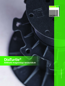 DiaTurtle® állítható magasságú teraszlábak (brosúra) - általános termékismertető