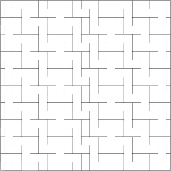 Borostyán térkövek - fektetési minta