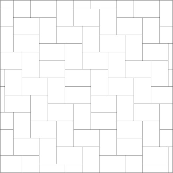 Linea térkövek - fektetési minta