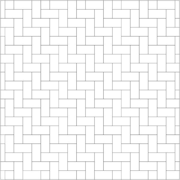 Linea térkövek - fektetési minta