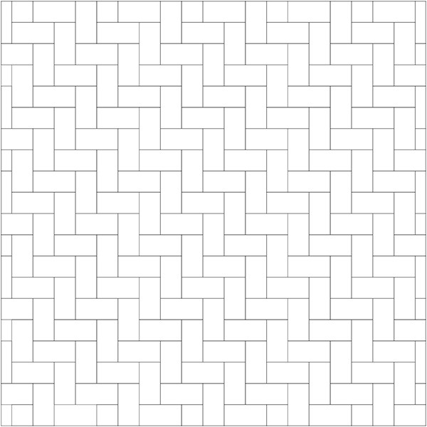 Korzó térkövek - fektetési minta