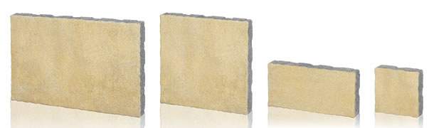 Villa Urbana térkövek - méretek: 63/42/6 cm, 42/42/6 cm, 42/21/6 cm, 21/21/6 cm