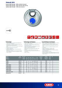 ABUS Diskus® 24 IB lakat  - részletes termékismertető