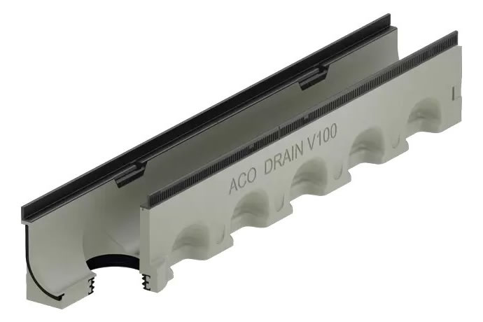 ACO DRAIN Multiline NX Sealin rácsos beton folyóka beépített tömítéssel