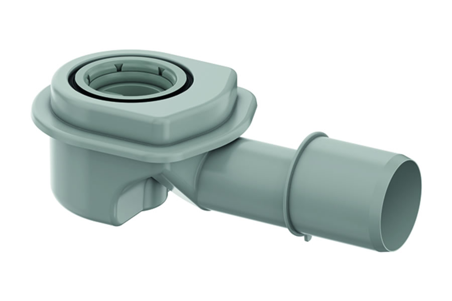 ACO Modular Plusz zuhanyfolyóka - Padlóösszefolyó alsórész, DN40/DN50 csőcsatlakozás, bűzzár magassága 30 mm