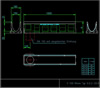 Multiline V150 folyóka alsó kivezetéssel, 1,0 m <br> (nézetek) - CAD fájl