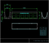 Multiline V200 folyóka, 1,0 m <br> (nézetek) - CAD fájl