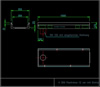 Multiline V300 alacsony folyóka, 1,0 m <br> (nézetek) - CAD fájl