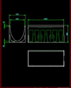 Multiline V400 folyóka, 1,0 m <br> (nézetek) - CAD fájl