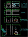 S200K többrészes akna elem <br> (nézetek) - CAD fájl