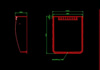 Markant 100x130x40 <br> (nézetek) - CAD fájl