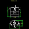 ECO-JET-O szabadon álló műanyag zsírleválasztó <br> (nézetek) - CAD fájl