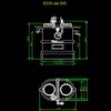ECO-JET-OD szabadon álló műanyag zsírleválasztó <br> (nézetek) - CAD fájl