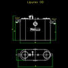 LIPUREX-OD szabadon álló acél zsírleválasztó <br> (nézetek) - CAD fájl