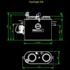 HYDROJET-OS szabadon álló műanyag zsírleválasztó <br> (nézetek) - CAD fájl