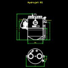 HYDROJET-RS szabadon álló műanyag zsírleválasztó <br> (nézetek) - CAD fájl