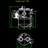 HYDROJET-RA szabadon álló műanyag zsírleválasztó <br> (nézeket) - CAD fájl