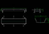 Modular 200 folyókaelem 1000 mm-es, H=80mm - CAD fájl