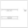 Comfort zuhanyfolyóka, alacsony - Falszigetelő gallér vízszintes párhuzamos balos kivezetés (7 rajz) - CAD fájl