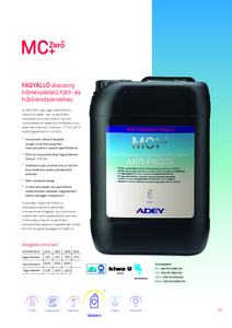 MCZero+ fagyálló alacsony hőmérsékletű fűtő- és hűtőrendszerekhez - általános termékismertető