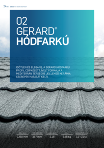 GERARD hódfarkú tető változat - általános termékismertető