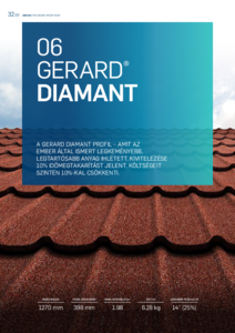 GERARD Diamant tető változat  - általános termékismertető