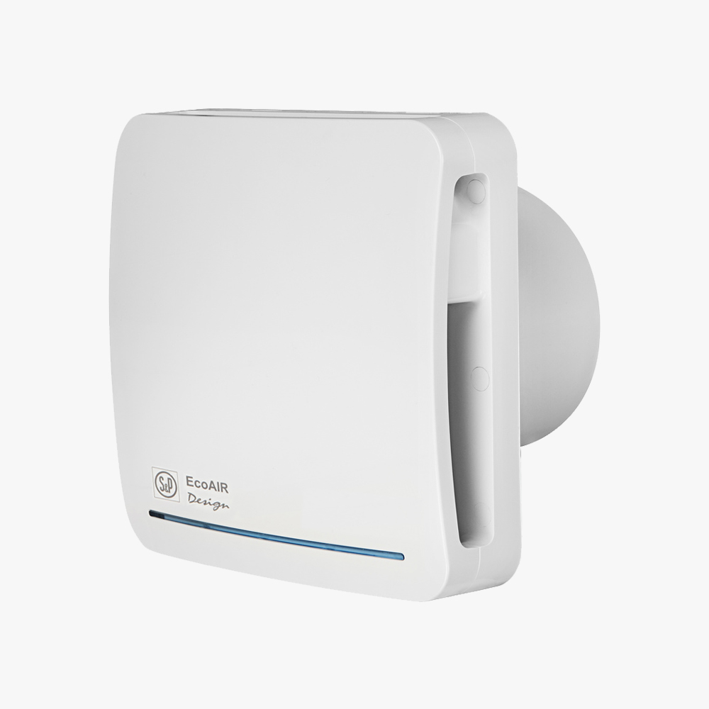 Airvent EcoAir Design Ecowatt radiális fürdőszobai fali/mennyezeti ventilátor