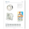 Airvent EDM axiális fürdőszobai fali elszívó ventilátor - részletes termékismertető