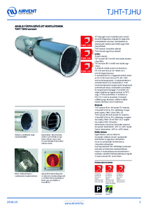 Airvent TJHT / TJHU JET ventilátorok - részletes termékismertető