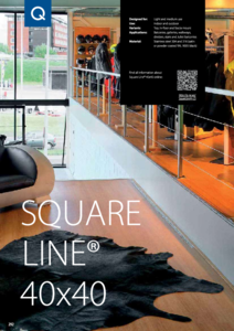 Q-railing Square Line® 40x40 oszlopos korlátrendszer - részletes termékismertető