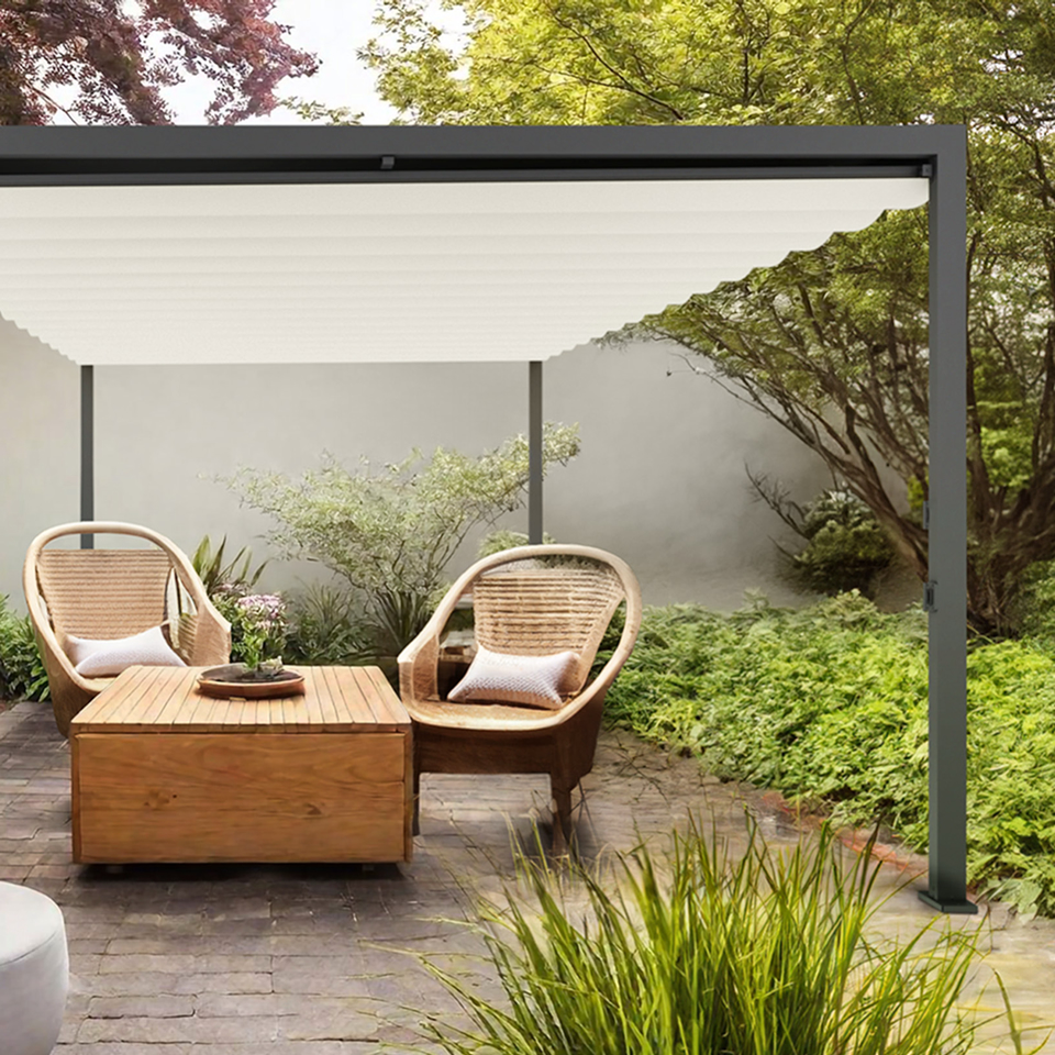 Aliplast NUUN FABRIC vászontetős pergola