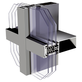 MC-Passive függönyfal rendszer
