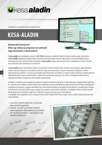 Almeva Kesa-Aladin kéményméretező számítógépes program - általános termékismertető