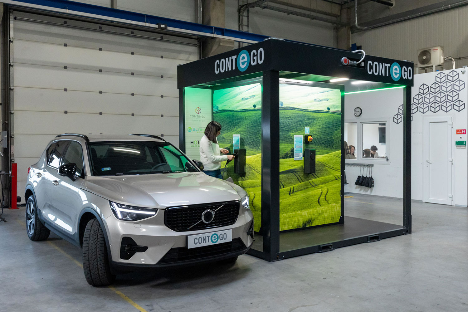 CONTe-GO mobil elektromos autó töltőállomás