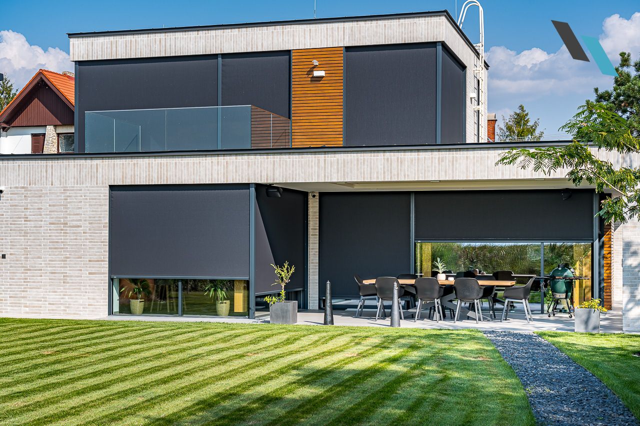 Balaton magánház - Fixscreen kültéri textilárnyékolók