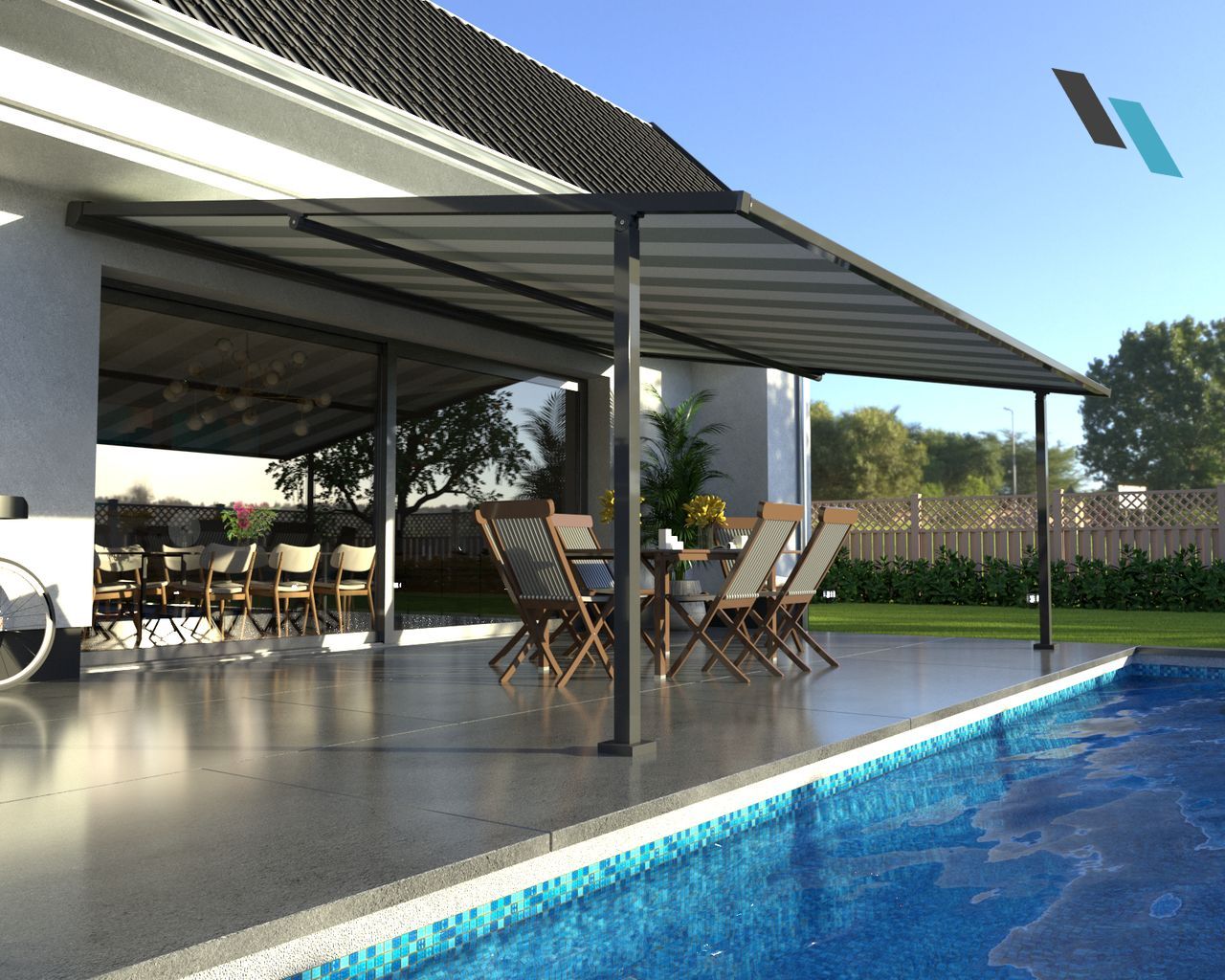 Varisol P550 textiltetős teraszárnyékoló