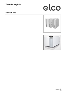 ELCO TRIGON® XXL álló kondenzációs gázkazánok	 - tervezési segédlet