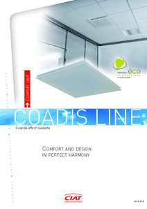 CIAT Coadis Line 600 (1-6 kW) kazettás fan-coil - általános termékismertető