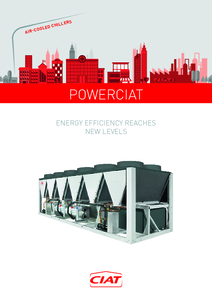 Powerciat LX R134a (277-1 512 kW) csavarkompresszoros léghűtéses folyadékhűtő - általános termékismertető
