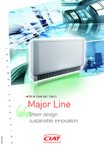 CIAT Major Line (1,4-7 kW) fan-coil - általános termékismertető