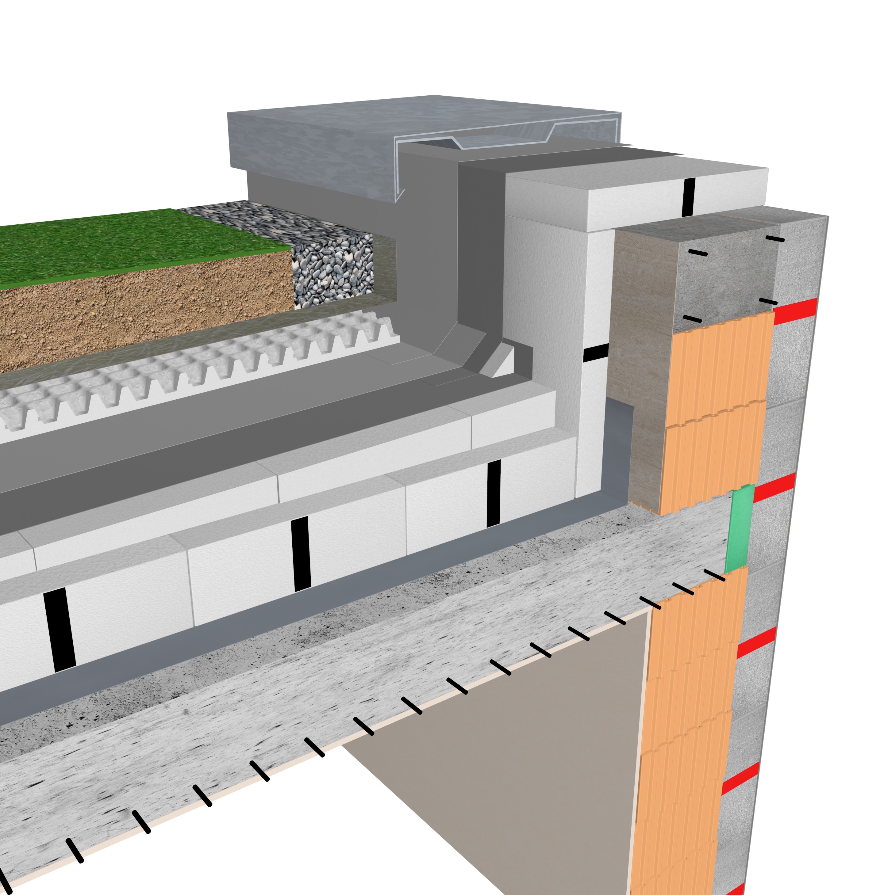 Austrotherm OÁZIS® formahabosított hőszigetelő és vízmegtartó drénlemez zöldtetőkhöz