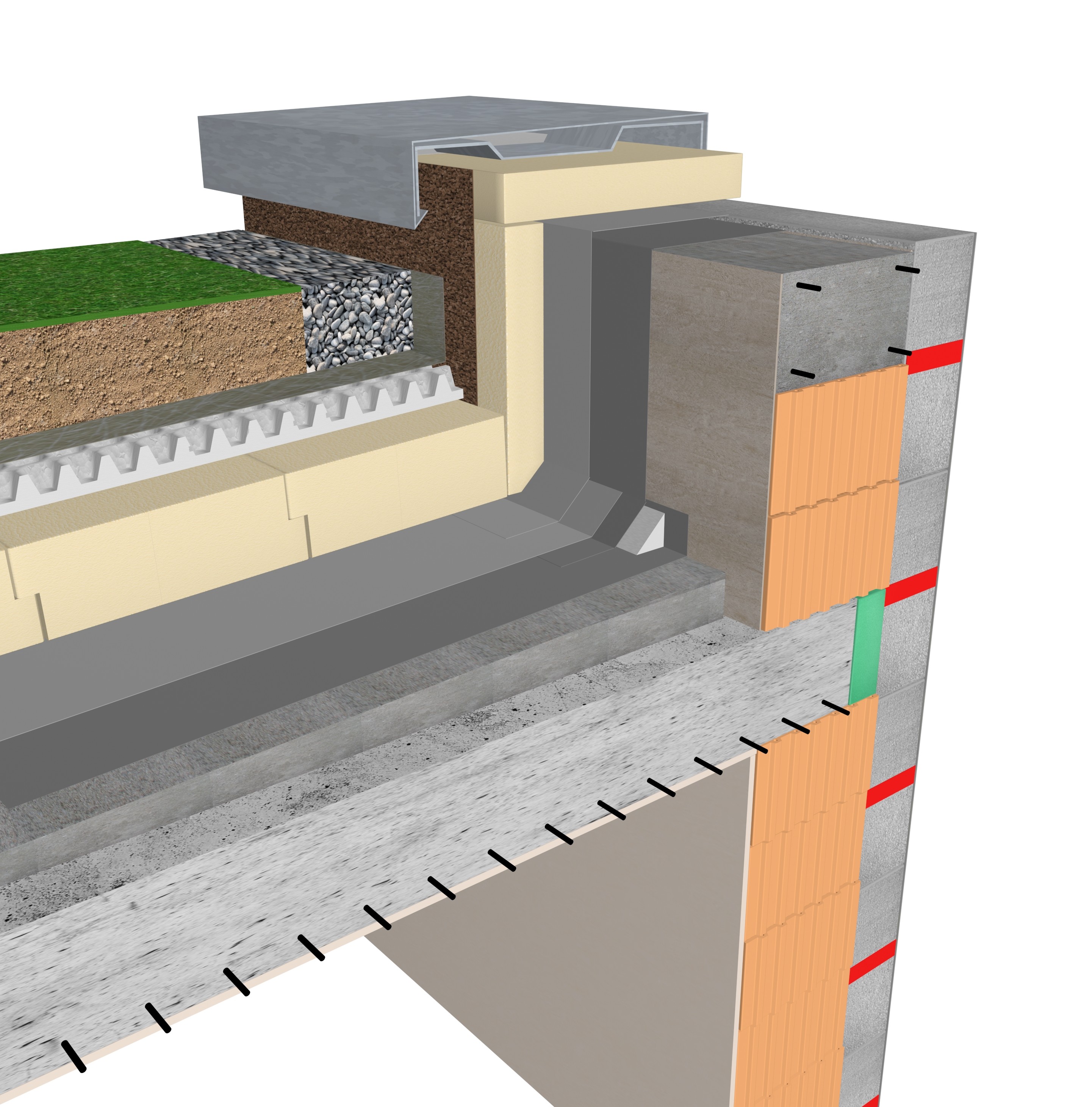 Austrotherm OÁZIS® formahabosított hőszigetelő és vízmegtartó drénlemez zöldtetőkhöz