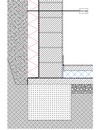 Pince hőszigetelés kialakítása talajnedvesség ellen szigetelt pincefalon extrudált polisztirolhabbal - CAD fájl