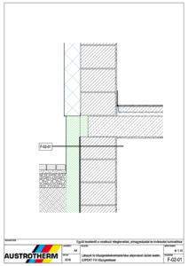 Lábazati fal hőszigetelésének kialakítása alápincézett épület esetén, EXPERT FIX hőszigeteléssel - csomóponti rajz - tervezési segédlet