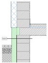 Lábazati fal hőszigetelésének kialakítása alápincézett épület esetén, EXPERT FIX hőszigeteléssel - CAD fájl